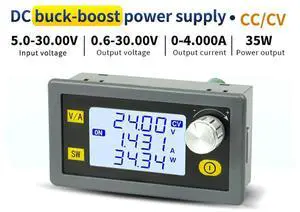 DC DC Buck Boost Converter 5.0~30V To 0.6~30V Adjustable Regulated oratory Power Supply CC CV 0~4.0A 6V 12V 24V Power Module DC DC Buck Boost Converter 5.0~30V To 0.6~30V Adjustable Regulated oratory Power Supply CC CV 0~4.0A 6V 12V 24V Power Module