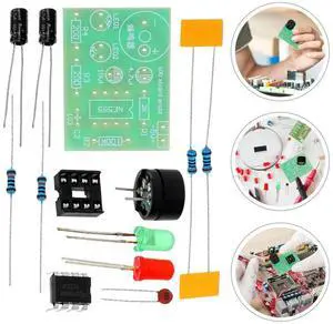 3Pcs Electronics Training Kit Ne555 MultiDual LED Flasher Kit Soldering Practice Board DIY 555 Timer Circuit 3Pcs Electronics Training Kit Ne555 MultiDual LED Flasher Kit Soldering Practice Board DIY 555 Timer Circuit