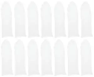 30Pcs Heat Resistant Cloth Finger Covers Protective Finger Sleeves for Hot Glue Crafting Jewelry Making DIY Sewing Thermal 30Pcs Heat Resistant Cloth Finger Covers Protective Finger Sleeves for Hot Glue Crafting Jewelry Making DIY Sewing Thermal