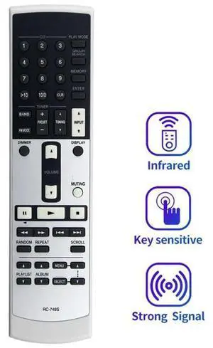 RC-748S Remote Control Replace For ONKYO CD AV Player A-9377 DX7555 DX9377 A9155 A9377 A9555 A9755 A9355 DX7355 A-9377B RC-748S Remote Control Replace For ONKYO CD AV Player A-9377 DX7555 DX9377 A9155 A9377 A9555 A9755 A9355 DX7355 A-9377B