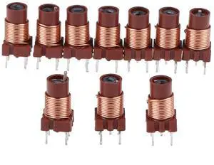 10pcs 12T 0.6uh-1.7uh Adjustable High-Frequency Ferrite Core Inductor 10pcs 12T 0.6uh-1.7uh Adjustable High-Frequency Ferrite Core Inductor