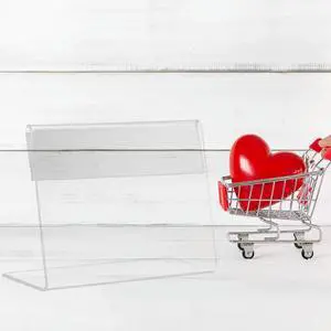 5Pcs Lightweight L Shape Acrylic Price Holder Clear el Display Stand for Grocery Store Retail Counter Desk Menu Sign 5Pcs Lightweight L Shape Acrylic Price Holder Clear el Display Stand for Grocery Store Retail Counter Desk Menu Sign