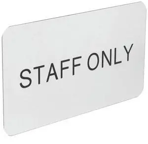 Office Logo Employees Only Sign for Door Dedicated Replacement Aluminum Alloy Restaurant Staff Plate Office Logo Employees Only Sign for Door Dedicated Replacement Aluminum Alloy Restaurant Staff Plate