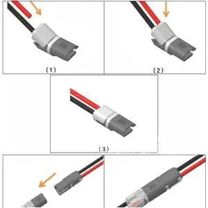 H Type Clamp Block Terminals 12V Wire Cable Plug Connector Solderless Strip Terminal Connection for LEDs Car Auto 10Pcs H Type Clamp Block Terminals 12V Wire Cable Plug Connector Solderless Strip Terminal Connection for LEDs Car Auto 10Pcs