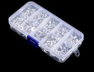 320pcs/set 10 in 1 Terminals Non-Insulated Ring Fork U-Type Brass Terminals 320pcs/set 10 in 1 Terminals Non-Insulated Ring Fork U-Type Brass Terminals