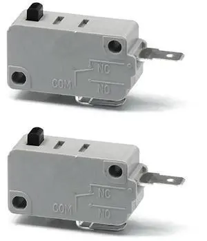 KW3A Micro Switch 125V 250V 16A Normally Open Switch 2 Pin Silver Contact for Microwave Oven Washing Machine 2PCS KW3A Micro Switch 125V 250V 16A Normally Open Switch 2 Pin Silver Contact for Microwave Oven Washing Machine 2PCS