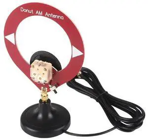 Donut MW Loop Antenna 500Khz-2000Khz AM/MW Medium-Wave With SMA Base High Impedance Resonant Design Donut MW Loop Antenna 500Khz-2000Khz AM/MW Medium-Wave With SMA Base High Impedance Resonant Design