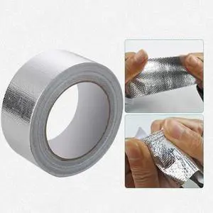Exhaust Pipe Insulation Tape Exhaust Heat Tape Manifold Downpipe High Temperature Bandage Tape Silver Adhesive Tape 20m*5cm Exhaust Pipe Insulation Tape Exhaust Heat Tape Manifold Downpipe High Temperature Bandage Tape Silver Adhesive Tape 20m*5cm