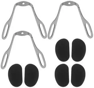 3Pcs Eyeglasses Nose Bridge Pad Screw Support Replacement Lightweight Comfortable Glasses Nose Pad Replacement 3Pcs Eyeglasses Nose Bridge Pad Screw Support Replacement Lightweight Comfortable Glasses Nose Pad Replacement