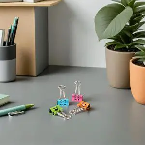 40Pcs Colorful Long Tail Clips with Cute Smile Face Heavy Duty Paper Clamping Binder Clips for Students Teachers Office 40Pcs Colorful Long Tail Clips with Cute Smile Face Heavy Duty Paper Clamping Binder Clips for Students Teachers Office