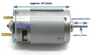 5500-12000RPM Motor 395 DC6-12V DIY Self-made Toy Car and Ship Model DC Motor High-torque Model Motor 1PCS 5500-12000RPM Motor 395 DC6-12V DIY Self-made Toy Car and Ship Model DC Motor High-torque Model Motor 1PCS