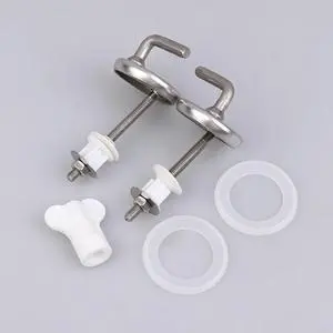 2Pcs Toilet For Seat Hinge No Noise Home Stainless Steel Toilet Cover Mounting Connector With Mounting Washer Replacement Parts 2Pcs Toilet For Seat Hinge No Noise Home Stainless Steel Toilet Cover Mounting Connector With Mounting Washer Replacement Parts