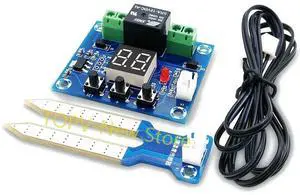 DC 12V Soil Humidity Sensor Controller Irrigation System Automatic Watering Module Precise Digital Display Humidity Controller DC 12V Soil Humidity Sensor Controller Irrigation System Automatic Watering Module Precise Digital Display Humidity Controller