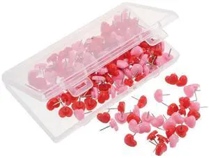 150Pcs Cute Heart Push Pins Flat Head Thumbtacks Decorative Office Cork Board Bulletin Board Poster Tacks Pink School Supplies 150Pcs Cute Heart Push Pins Flat Head Thumbtacks Decorative Office Cork Board Bulletin Board Poster Tacks Pink School Supplies