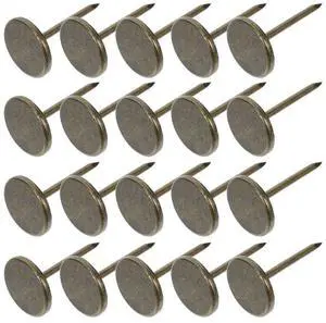100Pcs Flat Head Thumb Tacks for Wall Hanging Iron Decorative Tacks Ideal for Wallpaper Fixing Poster Hanging and Upholstery 100Pcs Flat Head Thumb Tacks for Wall Hanging Iron Decorative Tacks Ideal for Wallpaper Fixing Poster Hanging and Upholstery