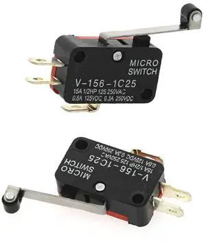 10PCS 15A 125/250V Micro Limit Switch Roller Lever Arm Open Close Microswitch V-156-1C25 10PCS 15A 125/250V Micro Limit Switch Roller Lever Arm Open Close Microswitch V-156-1C25