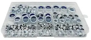 175pcs Hex Nylon Insert Self Lock Nut Nylock Locknut Assortment Kit Set M3 M4 M5 M6 M8 M10 M12 Stainless Steel 175pcs Hex Nylon Insert Self Lock Nut Nylock Locknut Assortment Kit Set M3 M4 M5 M6 M8 M10 M12 Stainless Steel