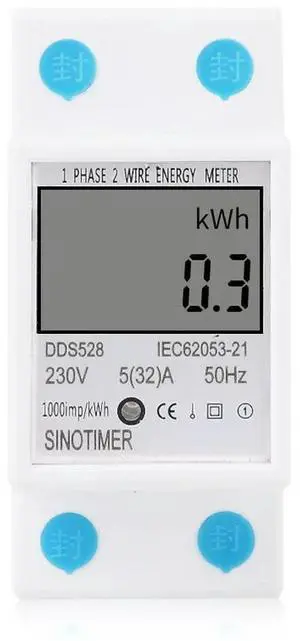 DDS528 AC 230V Watt Hour Meter DIN Guide LCD Digital Display Power Consumption kWh Multifunction Single Phase DDS528 AC 230V Watt Hour Meter DIN Guide LCD Digital Display Power Consumption kWh Multifunction Single Phase