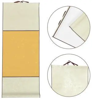 Blank Chinese Calligraphy Scroll Xuan Paper Vintage Wall Hanging Art Decor for Brush Painting Drawing Practice 27.5x10.6 Inch Blank Chinese Calligraphy Scroll Xuan Paper Vintage Wall Hanging Art Decor for Brush Painting Drawing Practice 27.5x10.6 Inch