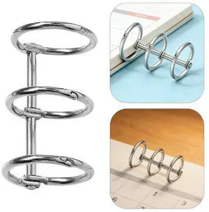 8Pcs Premium Rustproof Iron Binding Rings 3-Ring Snap Split Hinge for DIY Notebook Planner Journal Photo Album Document 8Pcs Premium Rustproof Iron Binding Rings 3-Ring Snap Split Hinge for DIY Notebook Planner Journal Photo Album Document