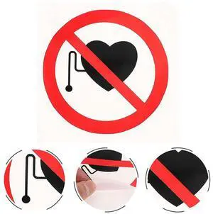 5Pcs No Warning Stickers Safety Sign Stickers Self Adhesive Vinyl els for Hospitals Device Safety Caution 5Pcs No Warning Stickers Safety Sign Stickers Self Adhesive Vinyl els for Hospitals Device Safety Caution