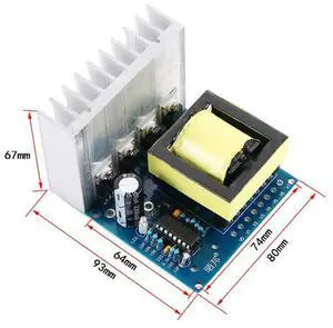 Inverter Square Wave Inverter Circuit Board DC 12V to AC 18V/220V/380V 500W Drive Board Step-Up Boost Converter Power Board Inverter Square Wave Inverter Circuit Board DC 12V to AC 18V/220V/380V 500W Drive Board Step-Up Boost Converter Power Board