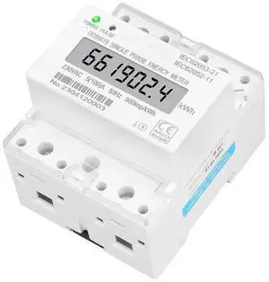 4P 100A Energy Meter DDS6619 230VAC Single Phase Economical Household Machinery Digital Display Watt-hour Meter Rail Mounting 4P 100A Energy Meter DDS6619 230VAC Single Phase Economical Household Machinery Digital Display Watt-hour Meter Rail Mounting