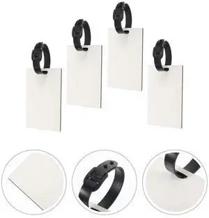 4Pcs Blank Luggage Tags DIY Sublimation Heat Transfer for Suitcases Travel Business Trip Identification DIY Blank Luggage Tag 4Pcs Blank Luggage Tags DIY Sublimation Heat Transfer for Suitcases Travel Business Trip Identification DIY Blank Luggage Tag