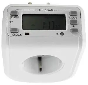 EU Plug Mini LCD Electronic Countdown Timer Socket 16A 250V 1 Second to 1 WeTiming 16 Groups Programmable Timer Outlet EU Plug Mini LCD Electronic Countdown Timer Socket 16A 250V 1 Second to 1 WeTiming 16 Groups Programmable Timer Outlet