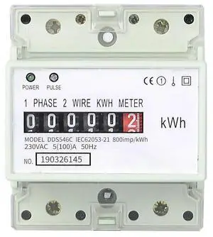 DDS546C 230VAC 50Hz Single Phase 4P Energy Counter Meter Analog Electric Wattmeter Electric Din Rail Energy Meter Watt Meter DDS546C 230VAC 50Hz Single Phase 4P Energy Counter Meter Analog Electric Wattmeter Electric Din Rail Energy Meter Watt Meter