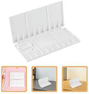 2Pcs Plastic Folding Palette 25 Slots Artist Paint Mixing Tray Watercolor Gouache Supplies Watercolor Palette Case 2Pcs Plastic Folding Palette 25 Slots Artist Paint Mixing Tray Watercolor Gouache Supplies Watercolor Palette Case