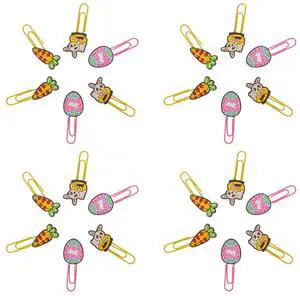 30Pcs Easter Bunny Paperclips Carrot Egg Decoration Clip Organizer Cute Paper Clips School Office Stationery Cute Paper Clips 30Pcs Easter Bunny Paperclips Carrot Egg Decoration Clip Organizer Cute Paper Clips School Office Stationery Cute Paper Clips