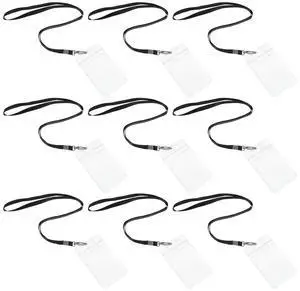 10Sets Transparent Badge Holders Vertical PVC Id Card Holders Lanyards Clip Office School Conference Music Festival Name Tag 10Sets Transparent Badge Holders Vertical PVC Id Card Holders Lanyards Clip Office School Conference Music Festival Name Tag