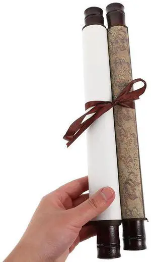 Chinese Blank Scroll Xuan Paper Double- Design Horizontal Hanging Art Scroll for Calligraphy Painting Paper Cutting Chinese Blank Scroll Xuan Paper Double- Design Horizontal Hanging Art Scroll for Calligraphy Painting Paper Cutting