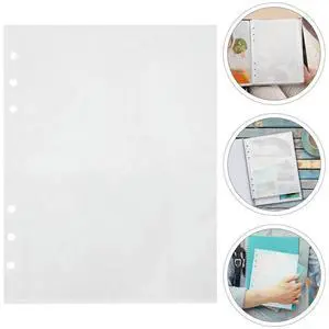 50Pcs A5 Clear Sheet Protectors PP Material 6-Hole Binder Inserts with Pockets for Photos Recipe Cards Stickers Loose Leaf 50Pcs A5 Clear Sheet Protectors PP Material 6-Hole Binder Inserts with Pockets for Photos Recipe Cards Stickers Loose Leaf