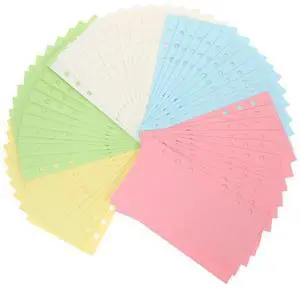 100 Sheets A6 Loose Leaf Refill Paper Blank Smooth Writing Surface for 6 Ring Binder Journal Notepad Planner Bookkeeping 100 Sheets A6 Loose Leaf Refill Paper Blank Smooth Writing Surface for 6 Ring Binder Journal Notepad Planner Bookkeeping
