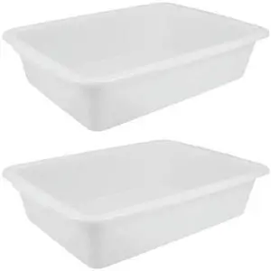 2Pcs Spill-Proof oratory Tray Sturdy Plastic Rectangular Chemical Experiment Tray for Organization Teaching Research 2Pcs Spill-Proof oratory Tray Sturdy Plastic Rectangular Chemical Experiment Tray for Organization Teaching Research