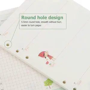 3Pcs Loose Leaf Notebook Replacement Papers Thick Smooth Writing Planner Refill for School Office Diary Travel Notepad 3Pcs Loose Leaf Notebook Replacement Papers Thick Smooth Writing Planner Refill for School Office Diary Travel Notepad
