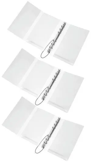 3Pcs A6 Elastic Band Clear Binder Notebook Cover Round Ring Organizer Planner Journal Folder Budget Protector Clear A6 Binder 3Pcs A6 Elastic Band Clear Binder Notebook Cover Round Ring Organizer Planner Journal Folder Budget Protector Clear A6 Binder