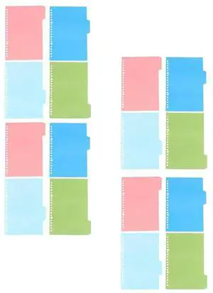 12Sets Colorful Plastic Binder Dividers with Write-on Tabs for Indexing Flagging Referencing Notebooks Files Books Planners 12Sets Colorful Plastic Binder Dividers with Write-on Tabs for Indexing Flagging Referencing Notebooks Files Books Planners