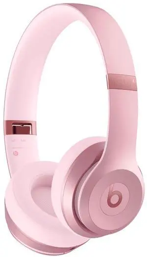 Beats Solo 4 - Wireless On-Ear Bluetooth Headphones, Ultra-Lightweight Comfort, Powerful and Balanced Sound, Apple & Android Compatible - Cloud Pink Beats Solo 4 - Wireless On-Ear Bluetooth Headphones, Ultra-Lightweight Comfort, Powerful and Balanced Sound, Apple & Android Compatible - Cloud Pink