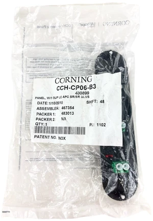 Corning CCH-CP06-B3 CCH 6-Fiber OS2 Singlemode LC Duplex APC Adapter Panel Corning CCH-CP06-B3 CCH 6-Fiber OS2 Singlemode LC Duplex APC Adapter Panel
