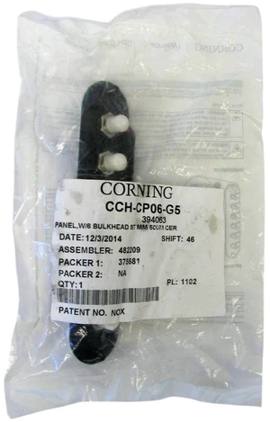 Corning CCH-CP06-G5 CCH Fiber Adapter Panel, 6 ST-Compatible Simplex Adapters, 50 µm Multimode OM2, 6-Fiber Corning CCH-CP06-G5 CCH Fiber Adapter Panel, 6 ST-Compatible Simplex Adapters, 50 µm Multimode OM2, 6-Fiber