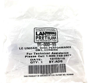 Corning 95-000-99 Unicam LC OM1 Multimode 62.5 High Performance Pretium Fiber Optic Connector Corning 95-000-99 Unicam LC OM1 Multimode 62.5 High Performance Pretium Fiber Optic Connector