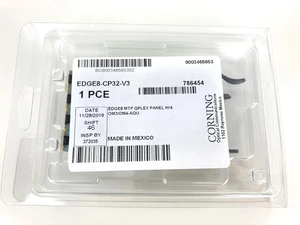 Corning EDGE8-CP32-V3 EDGE8 MTP Adapter Panel, 32-Fiber, 4-Port, OM4 Multimode, Aqua Corning EDGE8-CP32-V3 EDGE8 MTP Adapter Panel, 32-Fiber, 4-Port, OM4 Multimode, Aqua