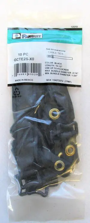 PANDUIT Tak-Ty Hook & Loop Grommet Cinch Tie PANDUIT Tak-Ty Hook & Loop Grommet Cinch Tie