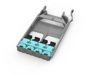 Corning EDGE8-CP32-V3 EDGE8 MTP Adapter Panel, 32-Fiber, 4-Port, OM4 Multimode, Aqua Corning EDGE8-CP32-V3 EDGE8 MTP Adapter Panel, 32-Fiber, 4-Port, OM4 Multimode, Aqua