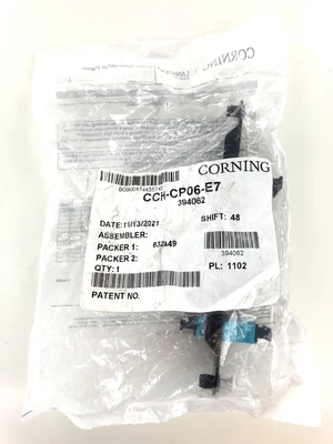 Corning CCH-CP06-E7 CCH 6-Fiber OM3/OM4 Panel with 3 SC Duplex Adapters, Aqua Corning CCH-CP06-E7 CCH 6-Fiber OM3/OM4 Panel with 3 SC Duplex Adapters, Aqua