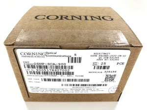 Corning OSNP-SCA-900 OptiSnap SC/APC 900 µm Single-Mode Fiber Optic Connectors, Box of 25 Corning OSNP-SCA-900 OptiSnap SC/APC 900 µm Single-Mode Fiber Optic Connectors, Box of 25