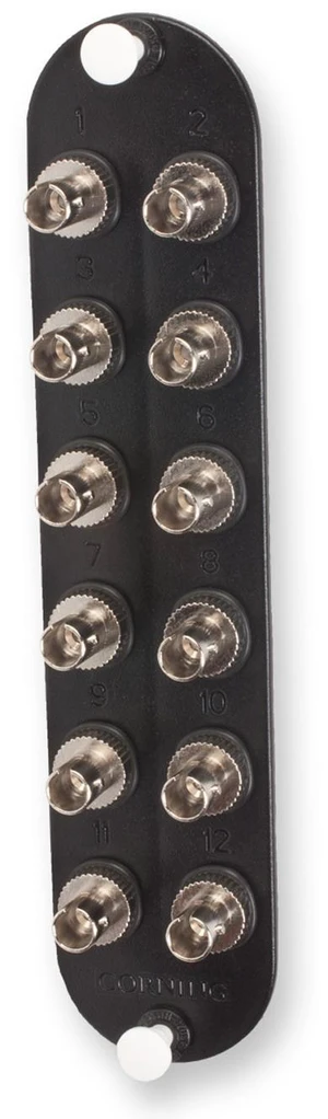 Corning CCH-CP12-G5 CCH Panel, 12 ST-Compatible Simplex Adapters, 12-Fiber OM2 Multimode Corning CCH-CP12-G5 CCH Panel, 12 ST-Compatible Simplex Adapters, 12-Fiber OM2 Multimode